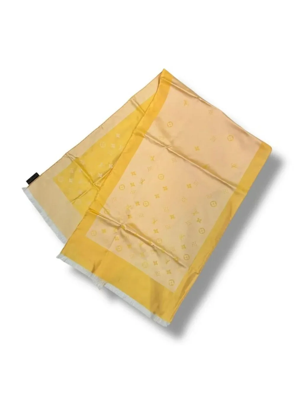 Louis Vuitton Silk Scarf Monogram Yellow